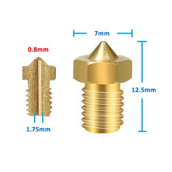 0.8mm x 1.75mm M6 Nozzle