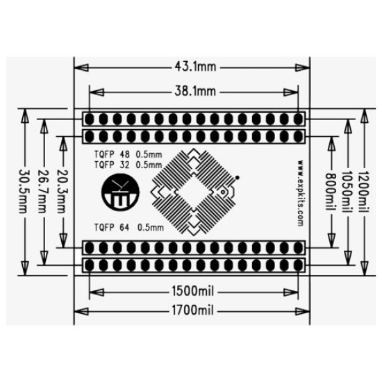 0.5mm TQFP-1 Pcb