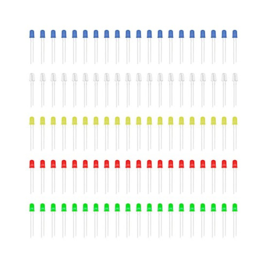 100 Adet 5mm Led Seti