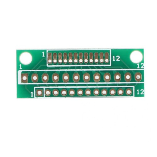 12 Pin 1.27mm - 2mm to 2.54mm Çevirici PCB