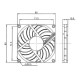 DC 12V FAN 80x80mm