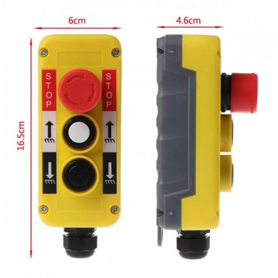Endüstriyel Acil Kumanda 2 Buton