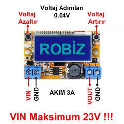 3A Ayarlanabilir Ekranlı Güç Kaynağı