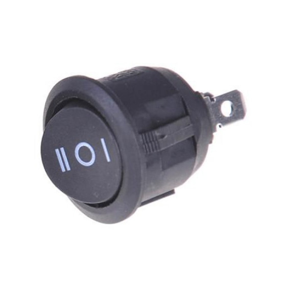 23mm Yuvarlak 3 Pin Anahtar Siyah