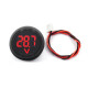 4-100V Dc Voltmetre Kırmızı Yuvarlak