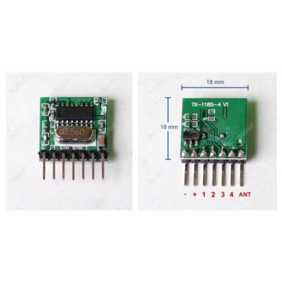 4 Kanal 433Mhz Alıcı Verici Kit