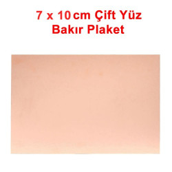 7x10cm Çift Yüz Bakır Pcb