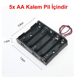 5'li AA Kalem Pil Yuvası