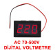0.56' AC 70-500V Dijital Kırmızı Voltmetre