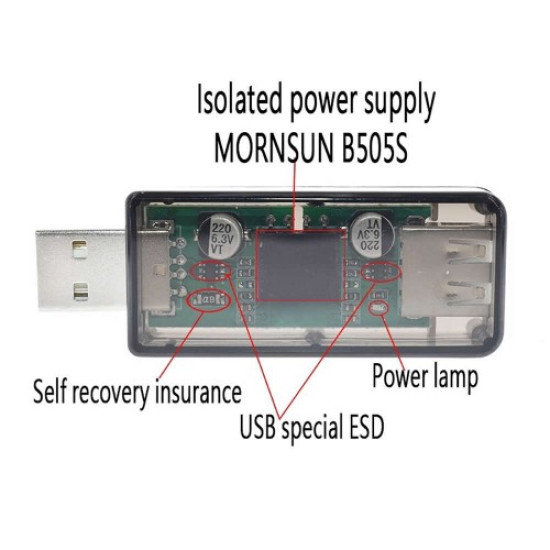 ADUM3160 USB İzolatör Modül Kutulu