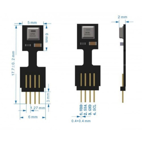 AHT25 Sıcaklık ve Nem Sensör Modülü