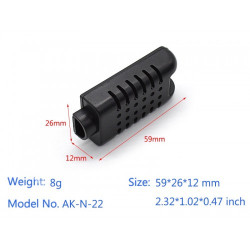 AK-N-22 Mini Plastik Kutu Siyah