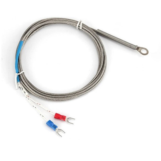 K Type Thermocouple 100cm Montaj Delikli K Type Thermocouple 100cm Montaj Delikli