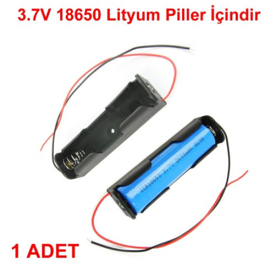 18650 Pil Yuvası 1'li