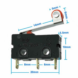 Makaralı Micro Switch Anahtar 5A Kw123
