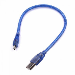 30cm Micro Usb Kablo Mavi