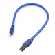 30cm Micro Usb Kablo Mavi