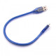 30cm Micro Usb Kablo Mavi