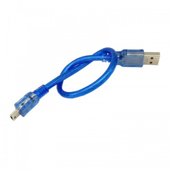 30cm Micro Usb Kablo Mavi