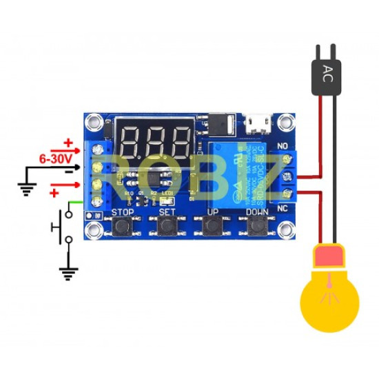30V Zamanlayıcı Röle Modül