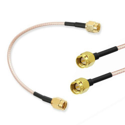 RG316 10cm Erkek Erkek SMA Kablo