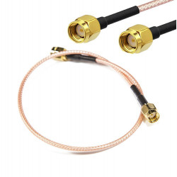 RG316 20cm Rp Sma Erkek ( Dişi ) Kablo