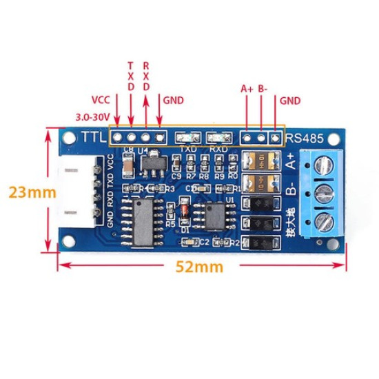 TTL to RS485 Modül Otomatik Flow Kontrol TTL to RS485 Modül Otomatik Flow Kontrol