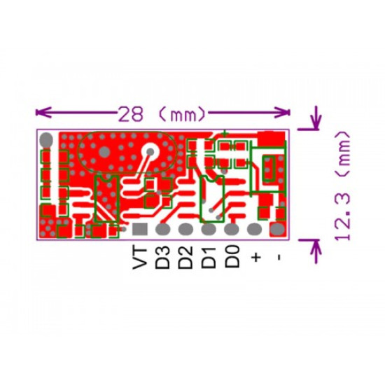 RX480-E 4 Kanal 433Mhz RF Alıcı