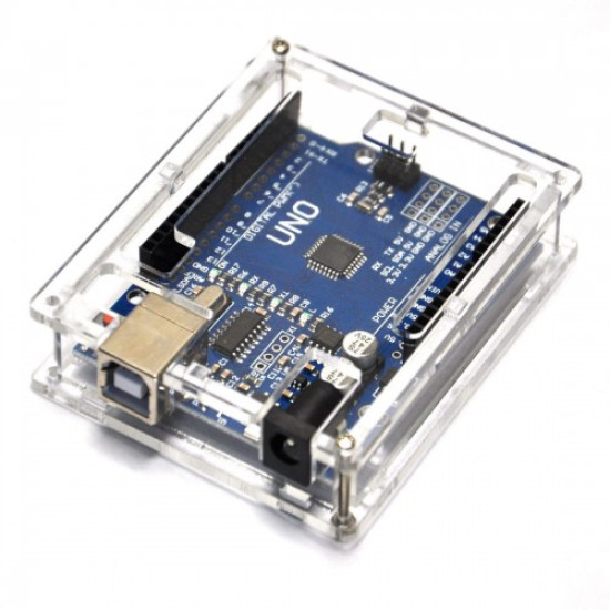 Arduino UNO R3 Plastik Pleksi Kutu