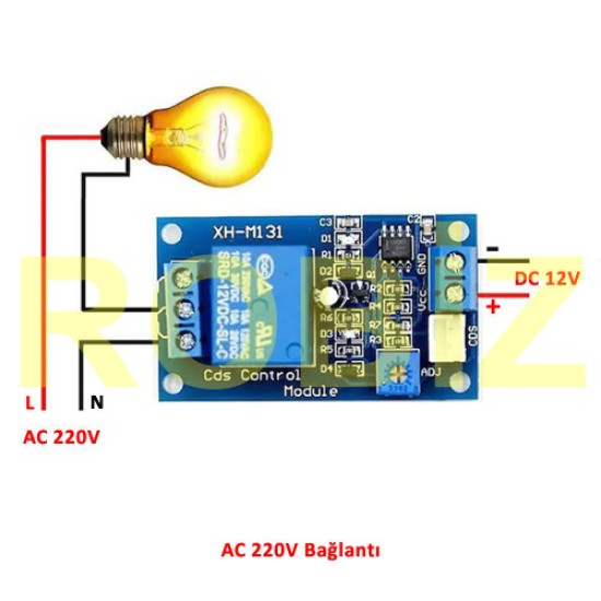 XH-M131 12V Ldr Işık Kontollü Röle