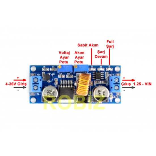 XL4015 BC Pil Şarj Modülü